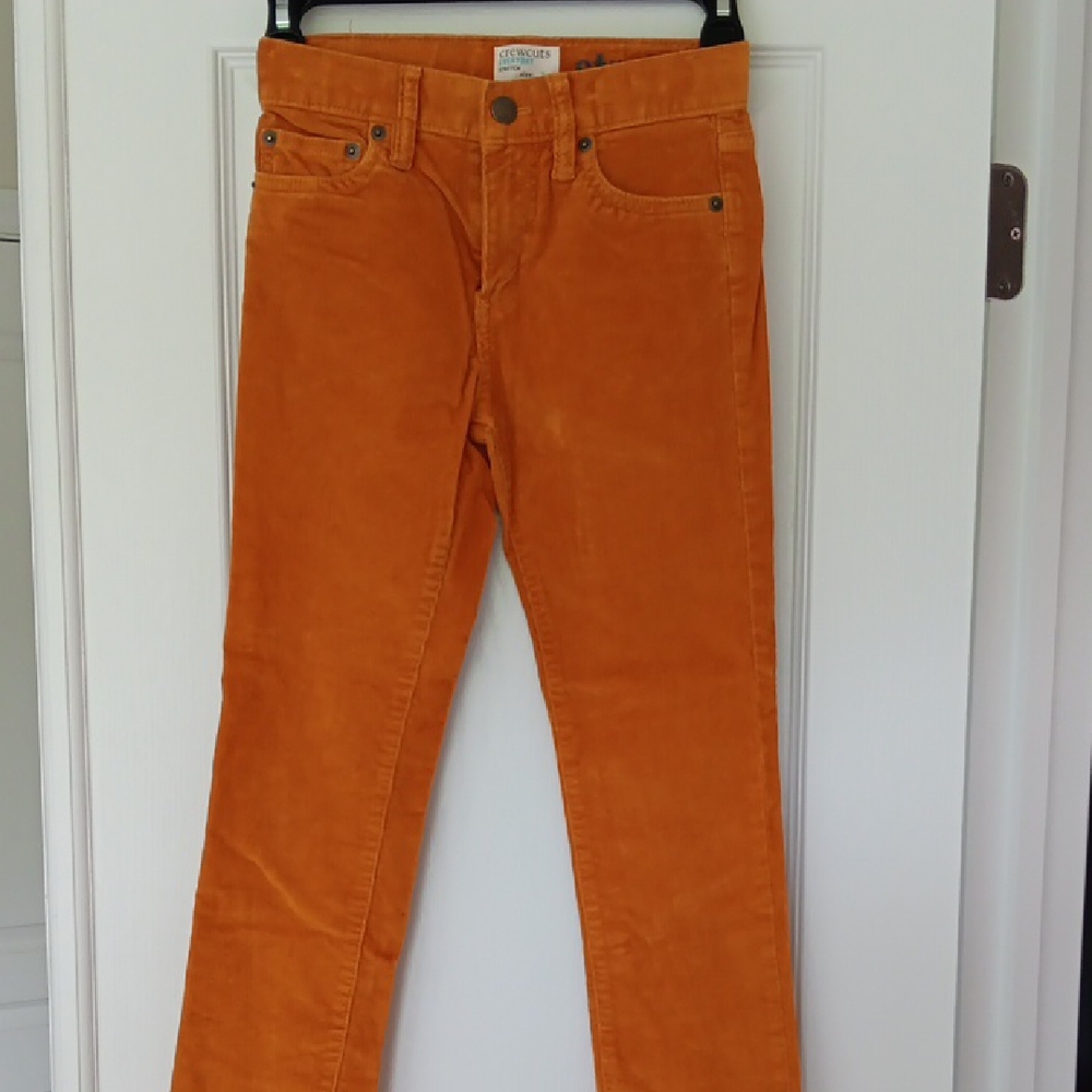 J. Crew Factory Orange Formal Corduroy Pants